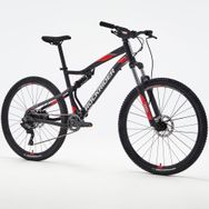 Decathlon Rockrider St 530 S 27.5 inç Jant Hidrolik Disk Fren Siyah Kırmızı Dağ Bisikleti