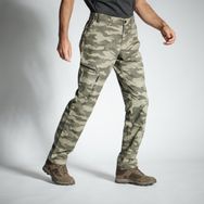 Decathlon Solognac 100 Camo Avcılık ve Doğa Gözlemi Kamuflaj Desenli Yeşil Erkek Pantolon