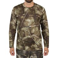 Decathlon Solognac 100 Treemetic Kamuflaj Desenli Unisex Avcılık T-shirt