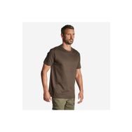 Decathlon Solognac Kahverengi 100 Erkek Kısa Kollu Basic Tshirt