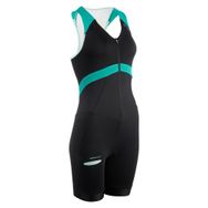 Decathlon Van Rysel Siyah Yeşil SD Kadın Triatlon Trisuiti