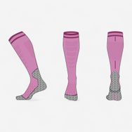 Decathlon Wedze 500 Pembe Çocuk Kayak Çorabı