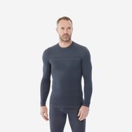 Decathlon Wedze BL500 Gri Dikişsiz Sıcak Tutan Üst Kayak Erkek Termal İçliği