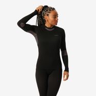 Decathlon Wedze BL500 Soft Pembe Siyah Üst Kayak Kadın Termal İçliği