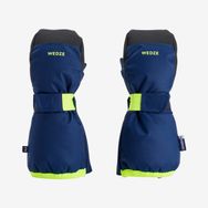 Decathlon Wedze Mavi Sarı Çocuk Tek Parmaklı Kayak Eldiveni