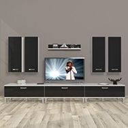 Decoraktiv Eko 8D SLM Beyaz Siyah Tv Ünitesi