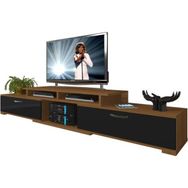 Decoraktiv Flex 5D130 MDF Ceviz Siyah Tv Ünitesi