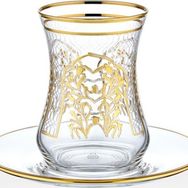 Decorium M00719 Florance Altın 12 Parça Çay Takımı