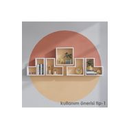 Decormet 030010078304040 Beyaz Elitra Duvar Rafı