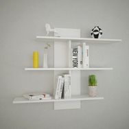 Decormet Lale Beyaz Duvar Rafı