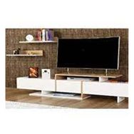 Decorotika Enjo Beyaz Teak TV Ünitesi