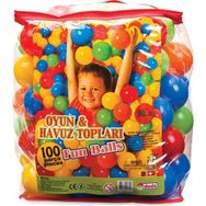 Dede 01755 100 adet 9 cm Oyun ve Havuz Topu