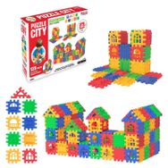 Dede 03703 City 128 Parça Pembe Puzzle
