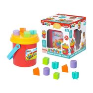 Dede Oyuncak 02006 18 Parça Eğitici Bultak Kova Puzzle Oyuncak Seti
