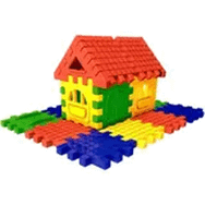 Dede Puzzle City 3D Yapı ve Tasarım Blokları 128 Parça