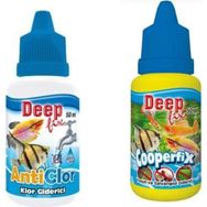 Deep Fix Akvaryum Ilaç ve Bakım Seti / Yosun ve Salyangoz Giderici + Klor Giderici