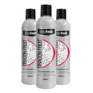 Deep Fresh 3x400 ml Ejder Meyvesi Peeling Etkili Arındırıcı Duş Jeli