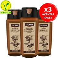 Deep Fresh 500 ml 3'lü Herbal Zeytinyağı Şampuanı