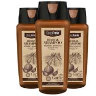 Deep Fresh Sarımsak Özlü Kepekli Saçlar İçin 3x500 ml Şampuan