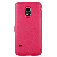 Deer Case Samsung Galaxy S5 View Flip Kahverengi Cep Telefonu Kılıfı