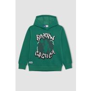 DeFacto B4909A823WN Erkek Çocuk NBA Boston Celtics Kapüşonlu Kalın Sweatshirt