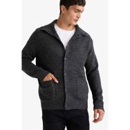 DeFacto Balıkçı Yaka Triko Hırka Antrasit, XL, F5110AX25CW, Antrasit-AR4, Erkek