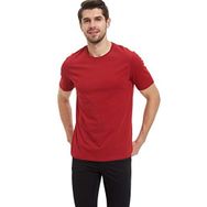 DeFacto BR445 Bordo Erkek Regular Fit Bisiklet Yaka Basic Kısa Kollu T-Shirt