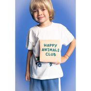 DeFacto C6269A524SM Bisiklet Yaka Araç Baskılı Kısa Kollu Erkek Bebek T-shirt