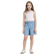 DeFacto E6690A825SM Mavi-NM39 Beli Lastikli Jean Şort Kız Çocuk Şort