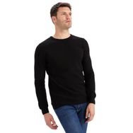 DeFacto Erkek Slim Fit Bisiklet Yaka Triko Kazak, Siyah , 3XL Kazak