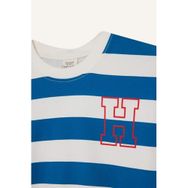 DeFacto H5951A617WNER105 Çizgili Yazı Baskılı Erkek Çocuk Sweatshirt