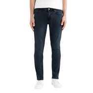DeFacto Pedro İndigo Slim Fit Dar Kalıp Normal Bel Dar Paça Erkek Jean Pantolon