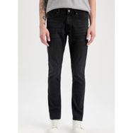 DeFacto Pedro Slim Fit Normal Bel Dar Paça Siyah Erkek Jean Pantolon