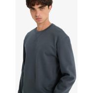 DeFacto T3777AZ25AU AR184 Antrasit Regular Fit Bisiklet Yaka Basic Erkek Sweatshirt