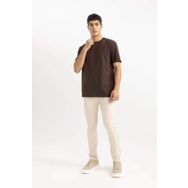 DeFacto V7699AZ/BN192 Kahve Erkek T-shirt