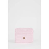 DeFacto W2526AZNS PN25 Suni Deri Pembe Kadın Croco Kartlık