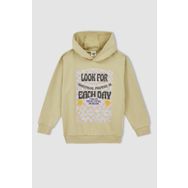 DeFacto W8913A622SP Erkek Çocuk Oversize Fit Kapüşonlu Sırt Baskılı Sweatshirt