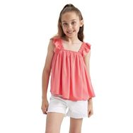 DeFacto Y9152A622HSRD216 Kız Çocuk Regular Kolsuz Viskon Bluz