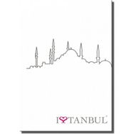 Deffter Defter I Live Istanbul Mosque 14 x 20 cm Defter