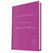Deffter I Write Because It Gives Me Perspective Çizgili Not Defteri