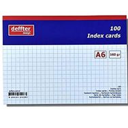 Deffter Index Kartı A6 Beyaz Kareli Defter