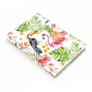 Deffter T8174 Flamingo Tucan Sert Kapak 96 Yaprak Not Defteri