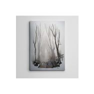 Dekolata Ağaç ve Çit Mini 85x120 cm Kanvas Tablo