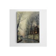Dekolata Ağaçlar ve Yol 70x100 cm Kanvas Tablo