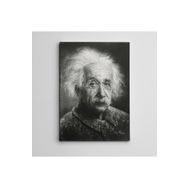 Dekolata Albert Einstein Siyah Beyaz 140x200 cm Kanvas Tablo