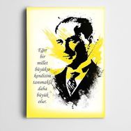 Dekolata Atatürk Bilinç 100x140 cm Kanvas Tablo