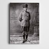 Dekolata Atatürk Birlik 40x60 cm Kanvas Tablo
