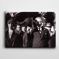 Dekolata Atatürk Bursa Gezisi 35x50 cm Kanvas Tablo
