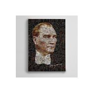 Dekolata Atatürk Mozaik 20x30 cm Kanvas Tablo