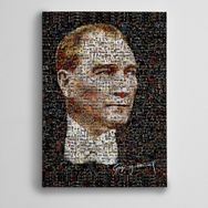 Dekolata Atatürk Mozaik 30x40 cm Kanvas Tablo